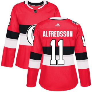Women's Daniel Alfredsson Ottawa Senators Adidas 100 Classic Jersey - Authentic Red