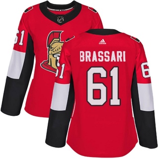 Women's Derick Brassard Ottawa Senators Adidas Home Jersey - Authentic Red