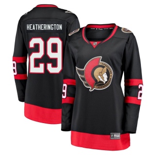 Women's Dillon Heatherington Ottawa Senators Fanatics Branded Breakaway 2020/21 Home Jersey - Premier Black