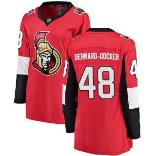 Women's Jacob Bernard-Docker Ottawa Senators Fanatics Branded Home Jersey - Breakaway Red