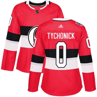 Women's Jonathan Tychonick Ottawa Senators Adidas 100 Classic Jersey - Authentic Red