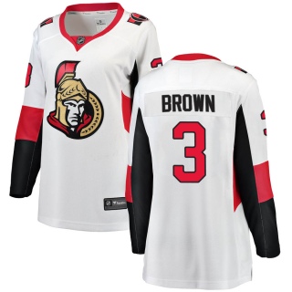 Women's Josh Brown Ottawa Senators Fanatics Branded Away Jersey - Breakaway White