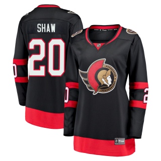 Women's Logan Shaw Ottawa Senators Fanatics Branded Breakaway 2020/21 Home Jersey - Premier Black