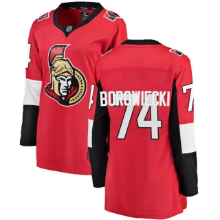Women's Mark Borowiecki Ottawa Senators Fanatics Branded Home Jersey - Breakaway Red