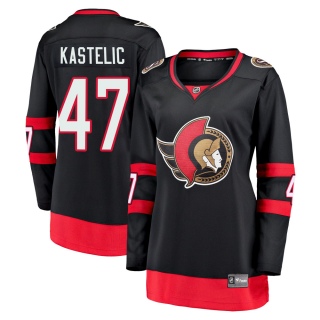 Women's Mark Kastelic Ottawa Senators Fanatics Branded Breakaway 2020/21 Home Jersey - Premier Black