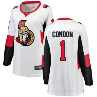 Women's Mike Condon Ottawa Senators Fanatics Branded Away Jersey - Breakaway White