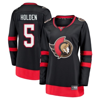 Women's Nick Holden Ottawa Senators Fanatics Branded Breakaway 2020/21 Home Jersey - Premier Black
