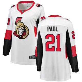 Women's Nick Paul Ottawa Senators Fanatics Branded Away Jersey - Breakaway White
