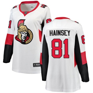 Women's Ron Hainsey Ottawa Senators Fanatics Branded Away Jersey - Breakaway White