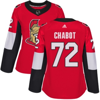 Women's Thomas Chabot Ottawa Senators Adidas Home Jersey - Authentic Red