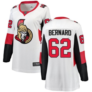 Women's Xavier Bernard Ottawa Senators Fanatics Branded Away Jersey - Breakaway White