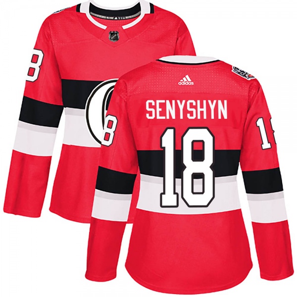 Women's Zach Senyshyn Ottawa Senators Adidas 100 Classic Jersey - Authentic Red