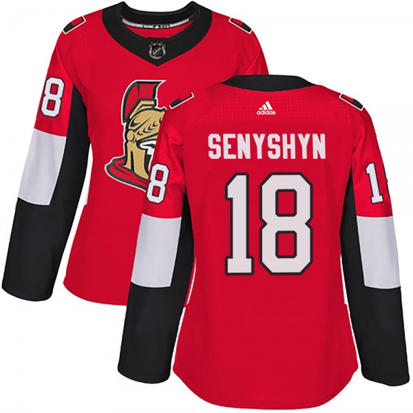 Women's Zach Senyshyn Ottawa Senators Adidas Home Jersey - Authentic Red