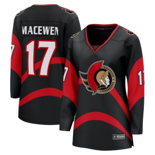 Women's Zack MacEwen Ottawa Senators Fanatics Branded Special Edition 2.0 Jersey - Breakaway Black
