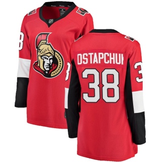 Women's Zack Ostapchuk Ottawa Senators Fanatics Branded Home Jersey - Breakaway Red