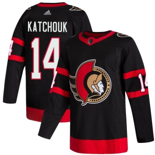 Youth Boris Katchouk Ottawa Senators Adidas 2020/21 Home Jersey - Authentic Black