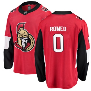 Youth Chandler Romeo Ottawa Senators Fanatics Branded Home Jersey - Breakaway Red