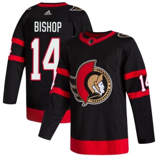 Youth Clark Bishop Ottawa Senators Adidas 2020/21 Home Jersey - Authentic Black