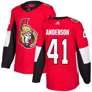 Youth Craig Anderson Ottawa Senators Adidas Home Jersey - Authentic Red