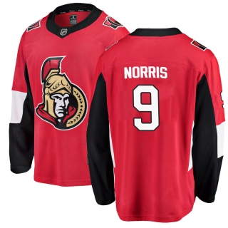 Youth Josh Norris Ottawa Senators Fanatics Branded Home Jersey - Breakaway Red