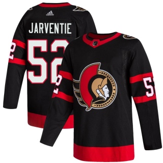 Youth Roby Jarventie Ottawa Senators Adidas 2020/21 Home Jersey - Authentic Black