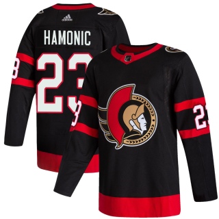 Youth Travis Hamonic Ottawa Senators Adidas 2020/21 Home Jersey - Authentic Black