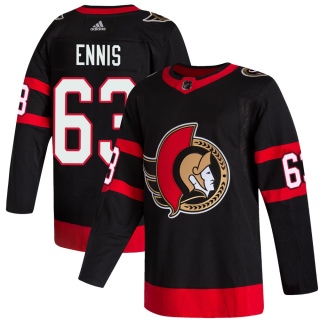 Youth Tyler Ennis Ottawa Senators Adidas 2020/21 Home Jersey - Authentic Black